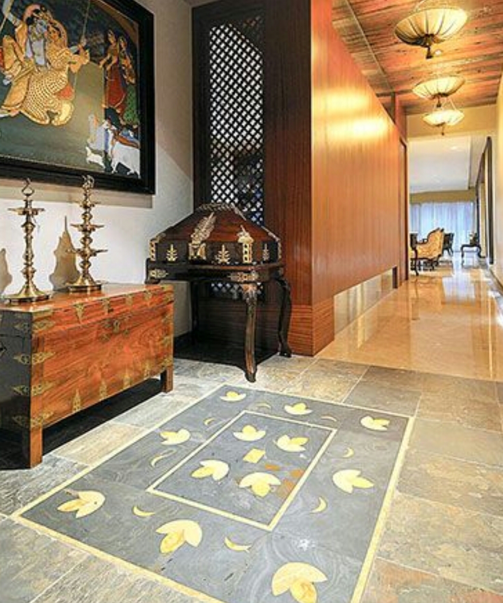 Indian Floor with designer tiles