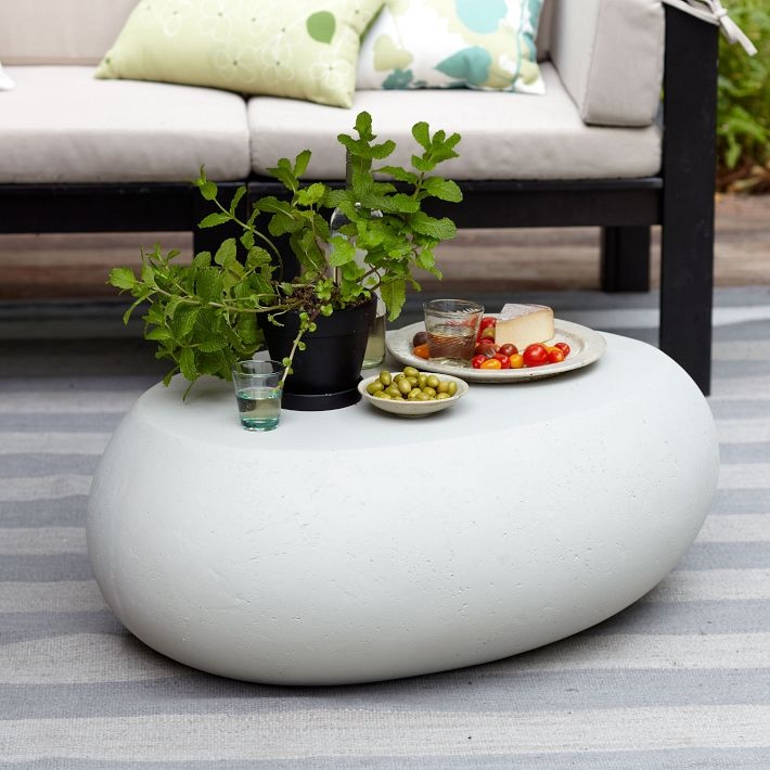 Natural Material Stone as Coffee Table