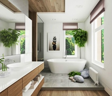 bathroom Landscaping - A rare thing but it exists