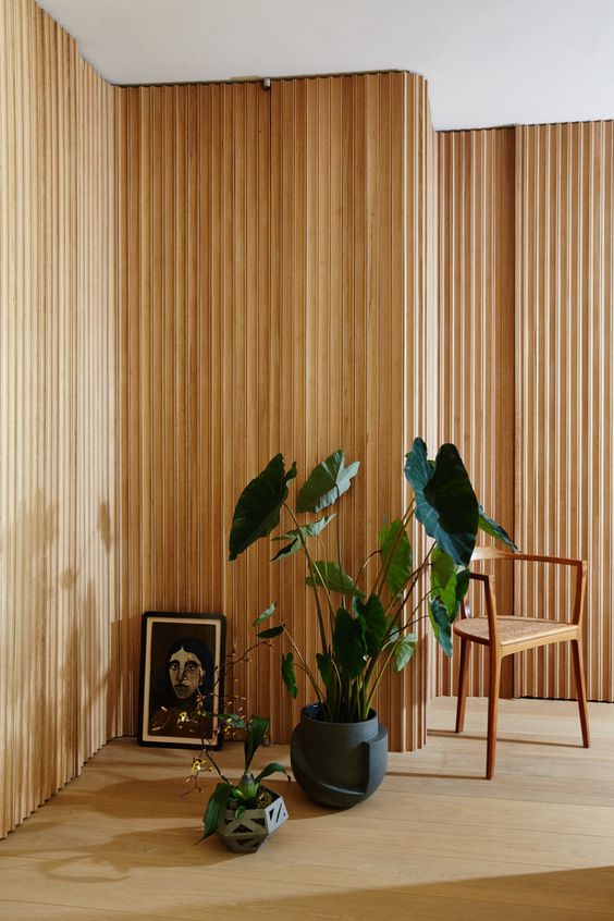 Timber Wall Cladding in Living Area