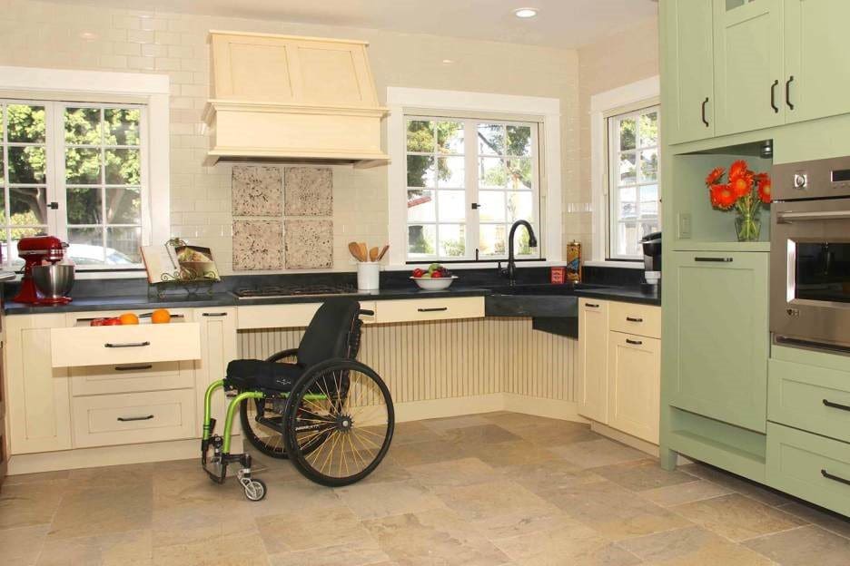 Design: the kitchen for disabled