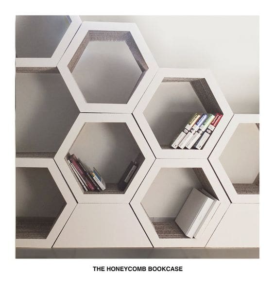 HoneyComb Book Shelf Design