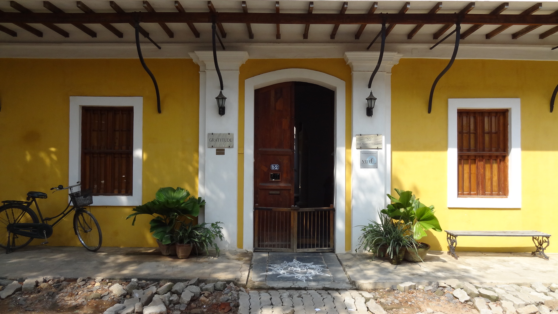 Front Entrance of a Pondicherry House