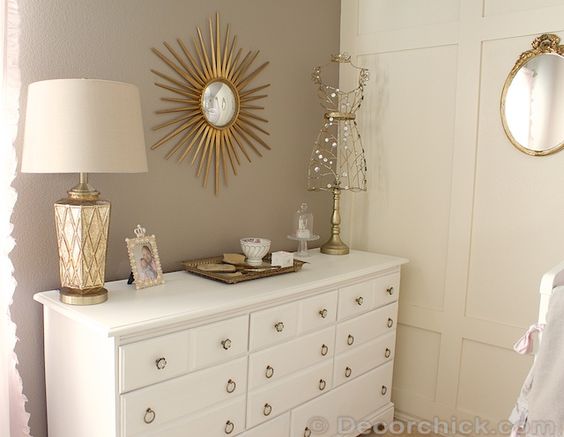 Golden Color Knobs, Mirrors and Night Lamps