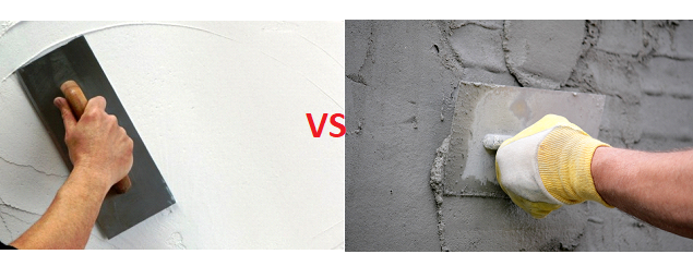 Comparison between Gypsum Plaster and Cement Plaster