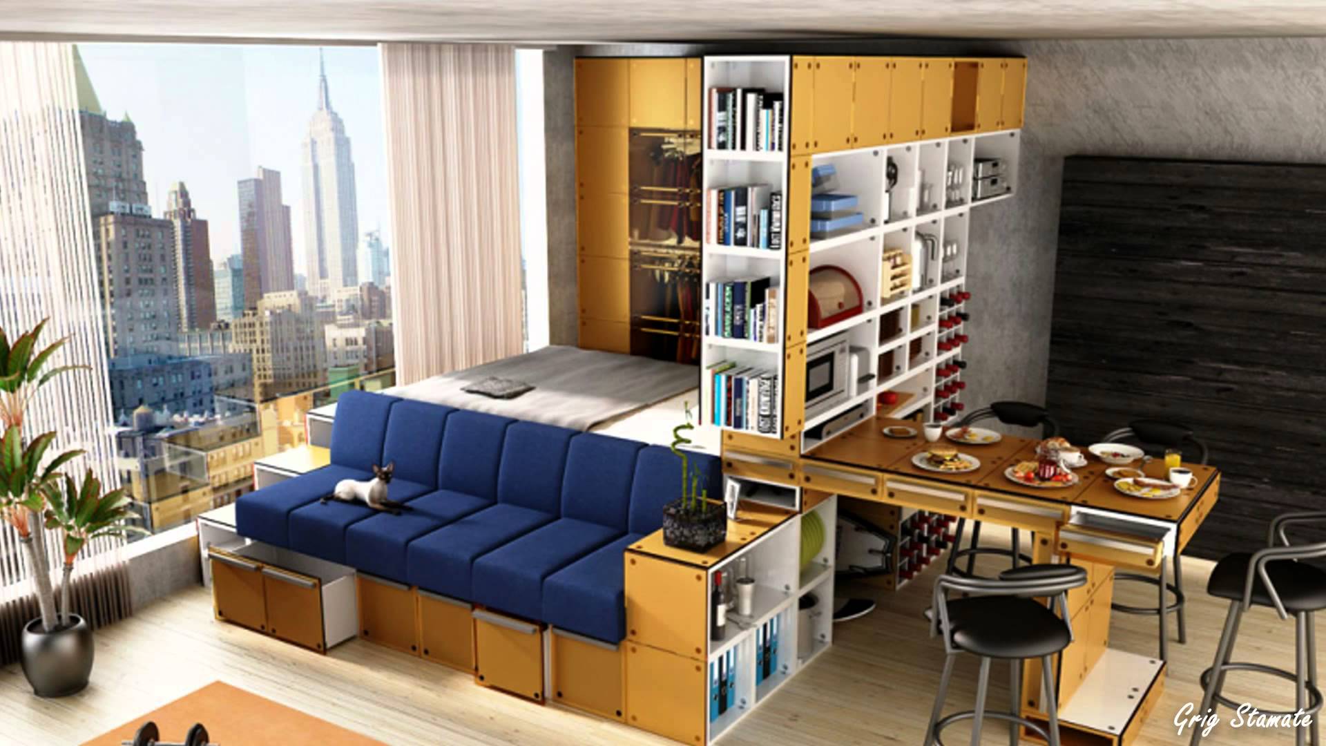 apartment living room bedroom ideas