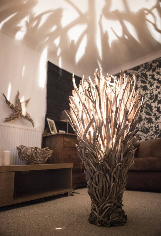 Floor Lamps in the shape of a tree bush