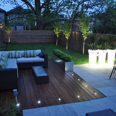 Garden Deck Floor Lighting Design Ideas