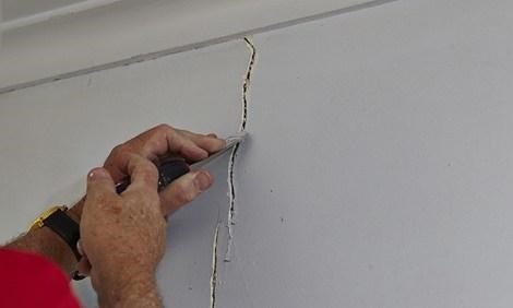 Checking for Cracks and repairing them properly before painting