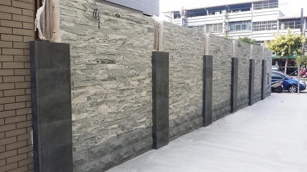 Stone Cladded Compound Wall
