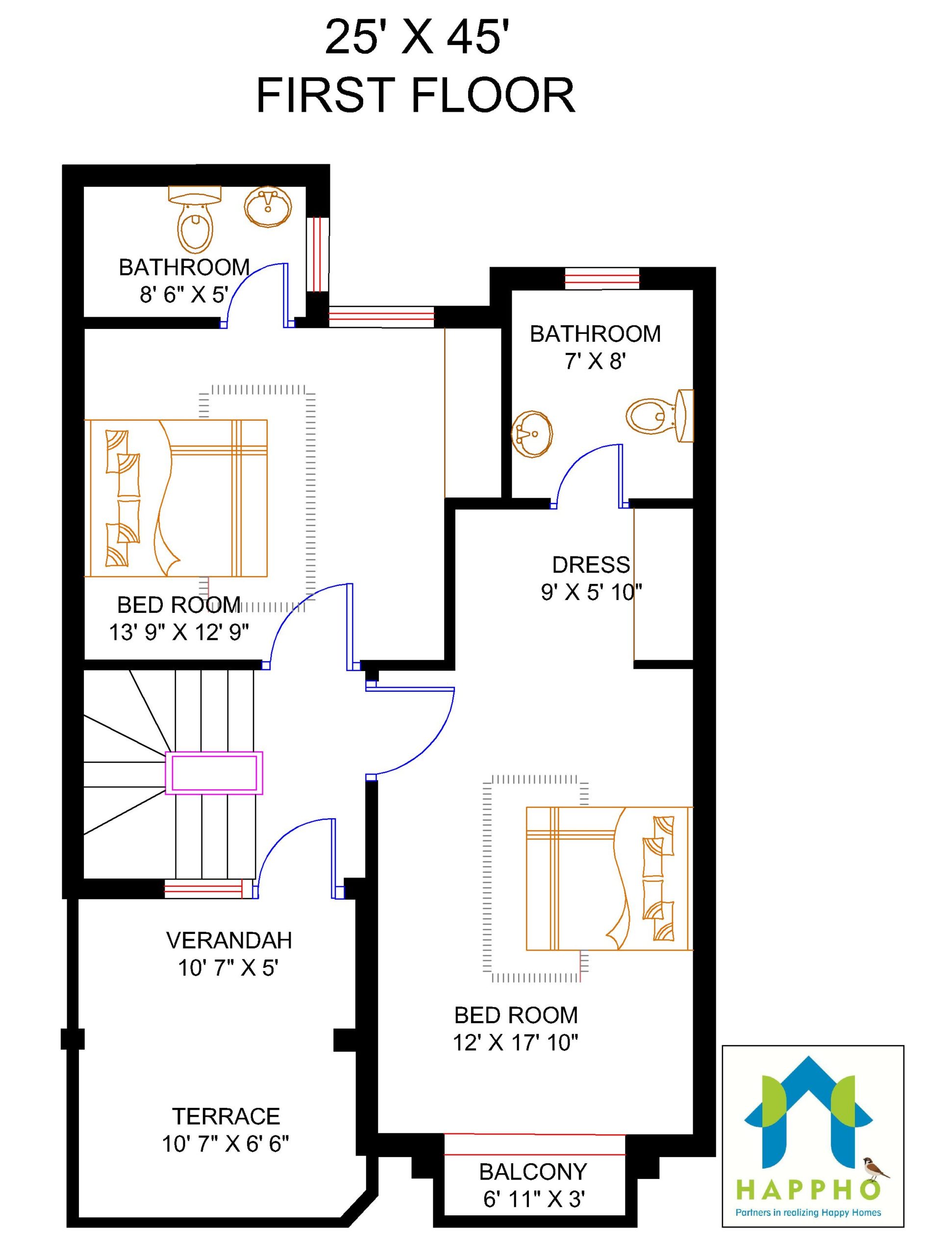 25x45-duplex-house-plan-design-3-bhk-plan-017-happho