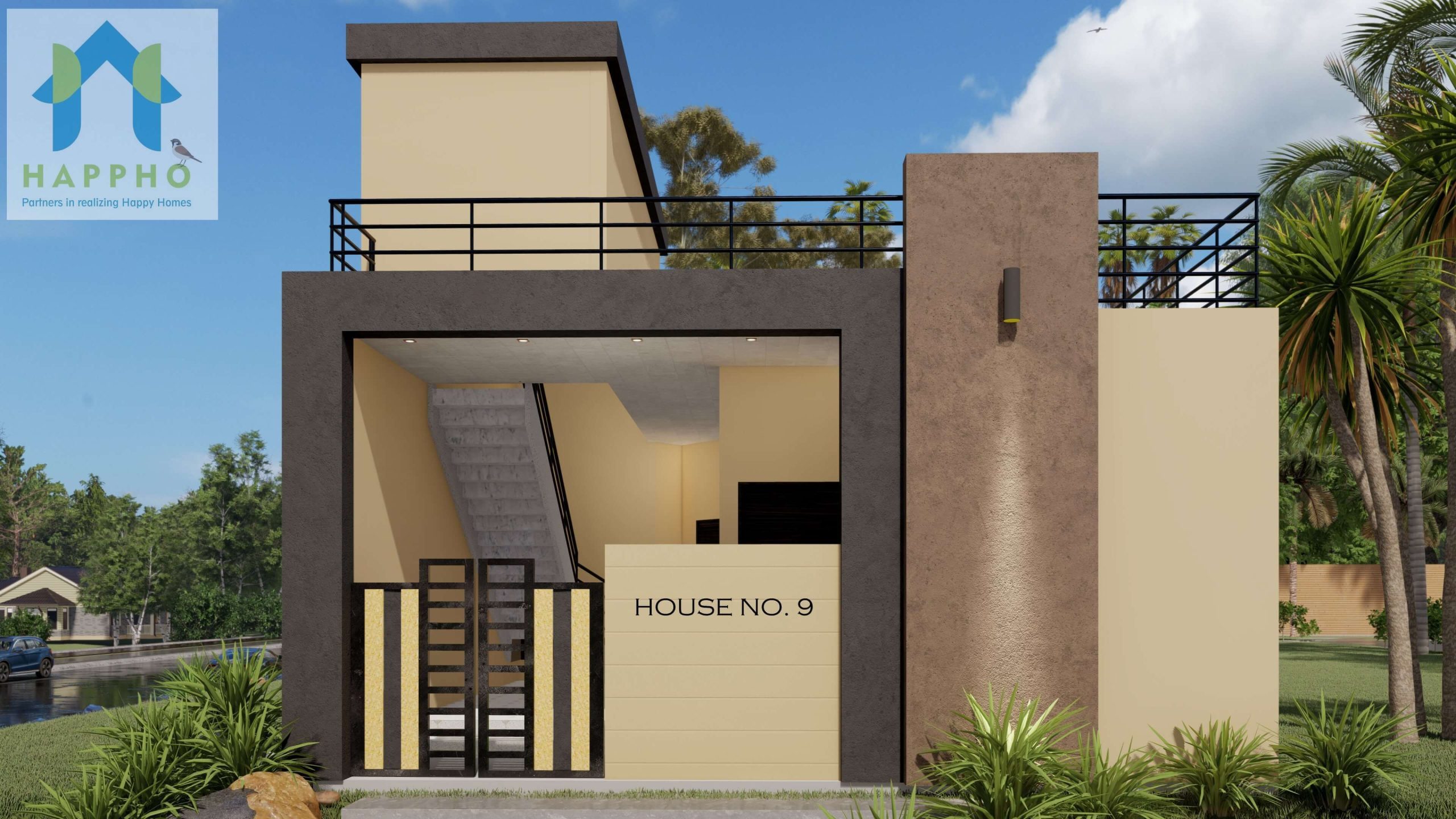 25x56 modern house plan