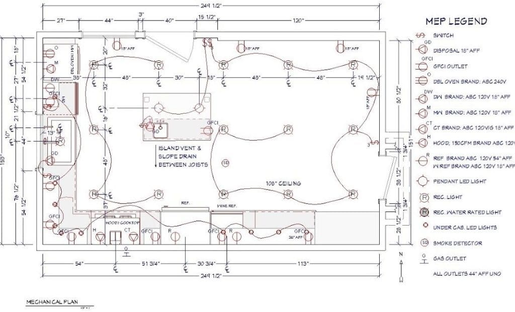 Electrical Plan Bathroom With Skylight