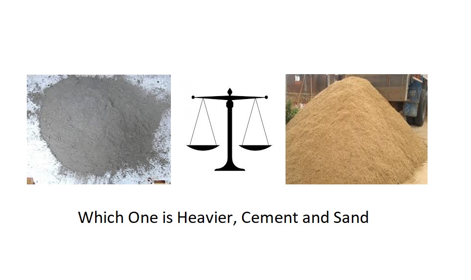 Cement or Sand Which one is heavy