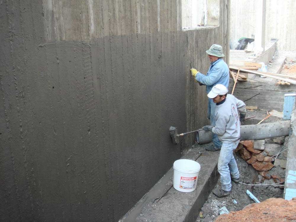 Cementitious Water proofing on Walls