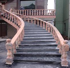 Handrail in Pink Stone