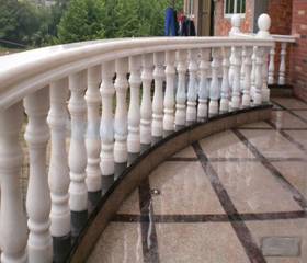White Marble Handrail
