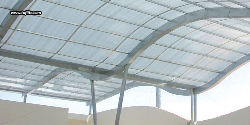 Polycarbonate sheet Installed Roof