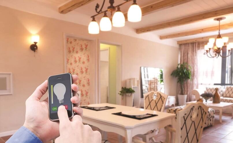 Lighting controls using home automation