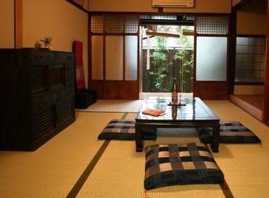 Tatami flooring in a japanese styled home