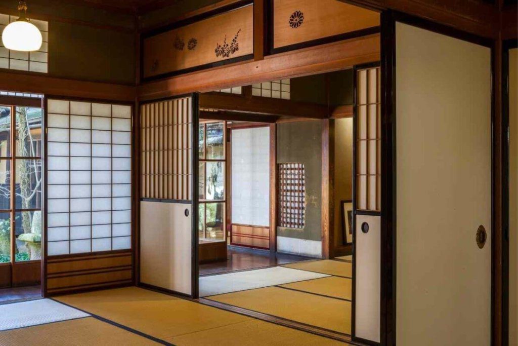Use of paper screening for windows in a japanese styled house