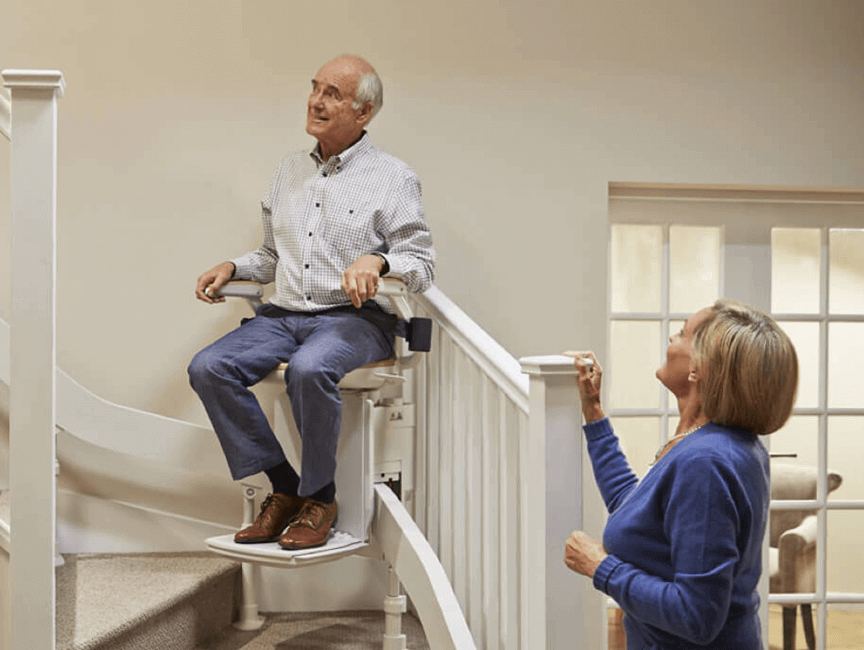 staircase with wheelchair access