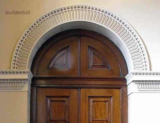 A semi circular arch used in house construction