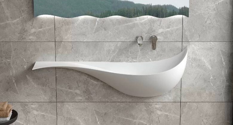 Wash Basin as a sculpture used in bathroom