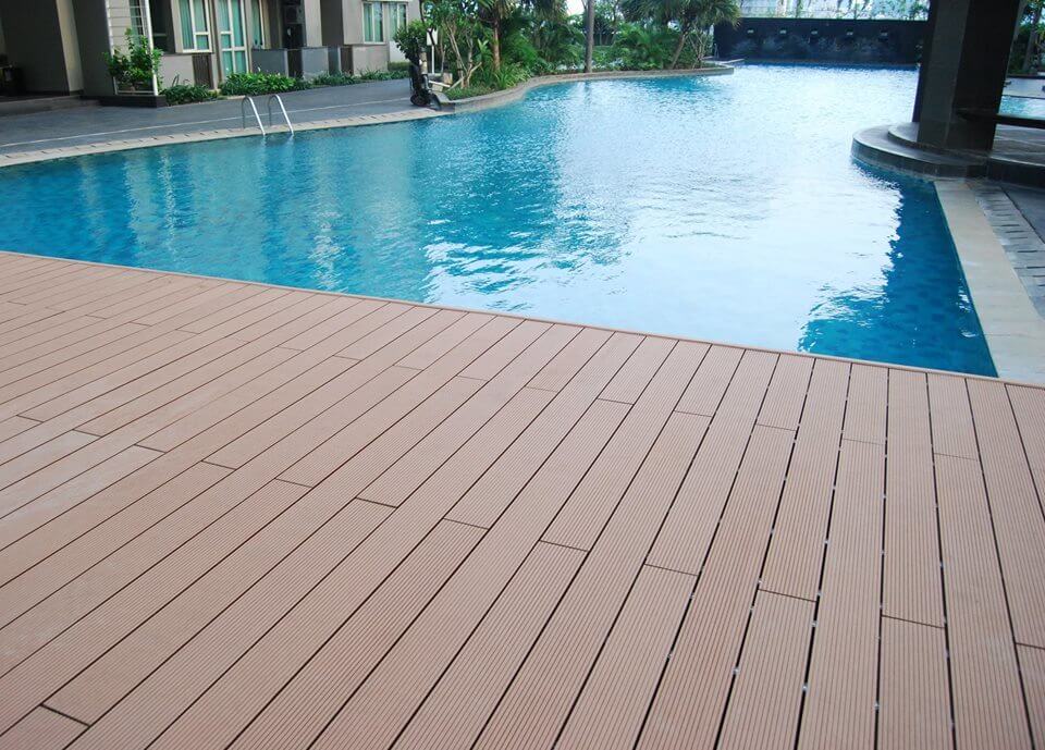 Wood Plastic Composite around the pool area-1