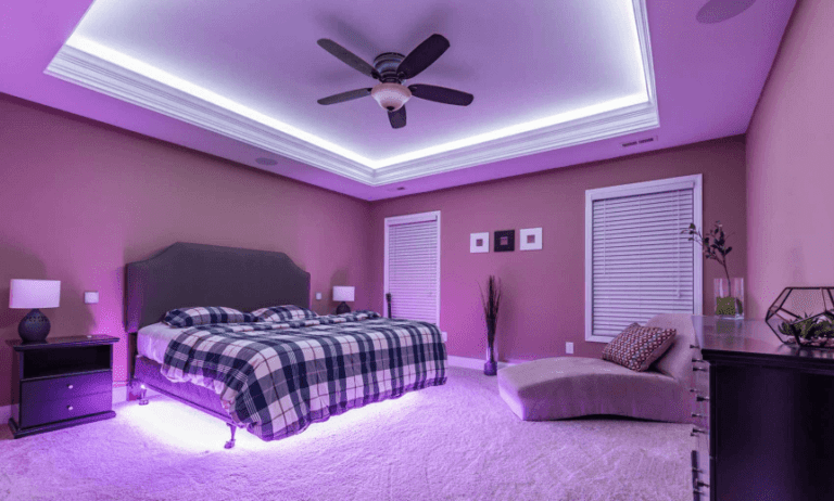 Strip Lighting Installed For Ambient Lighting Inside Bedroom 768x462 