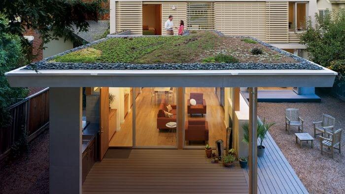 Green Roofs on the terrace of a house
