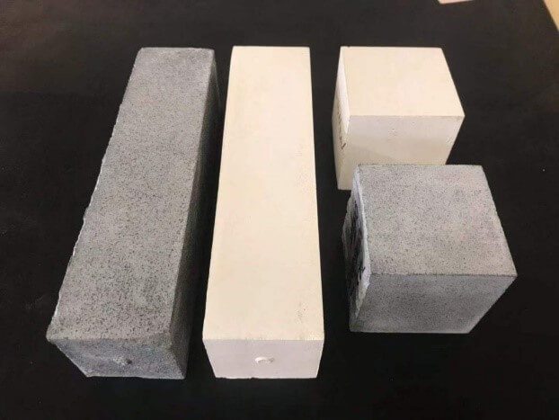 Magnesium oxide cement blocks that require less energy for making