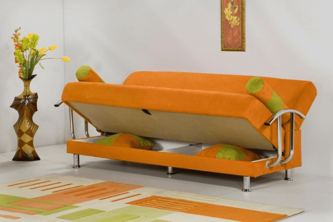 Sofa cum bed as a space spaver in compact homes