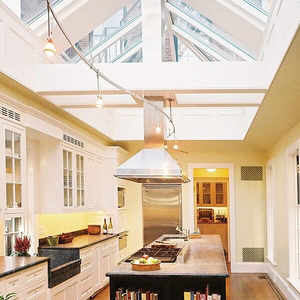 Pyramid shaped installed in kitchen