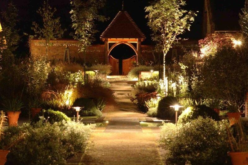Soft lighting to enhance the beauty of Zen gardens