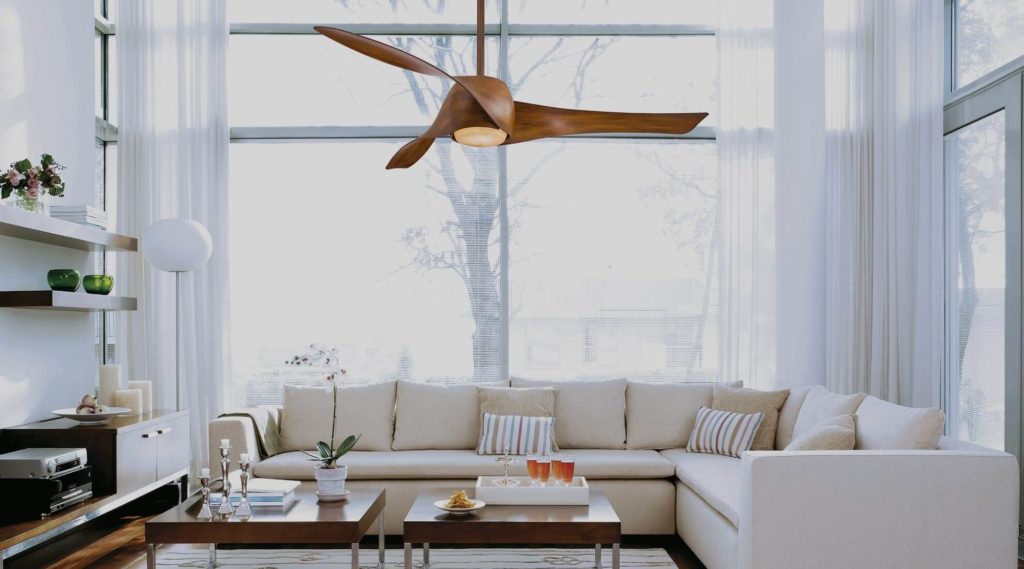 ceiling fan in living area
