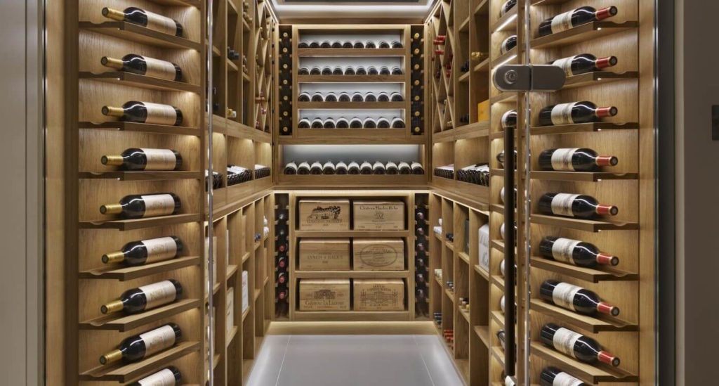 wine cellar in basement