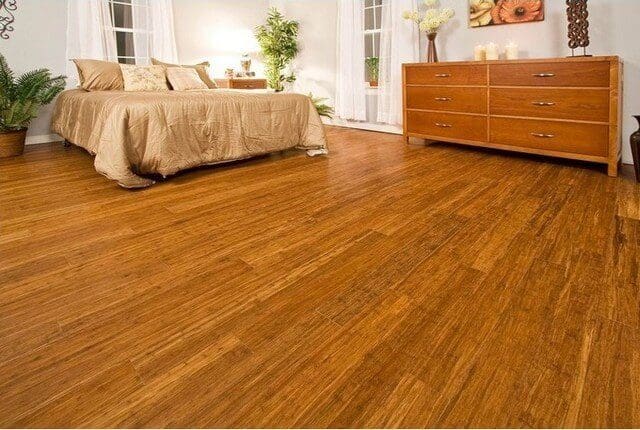 Strand woven bamboo flooring design