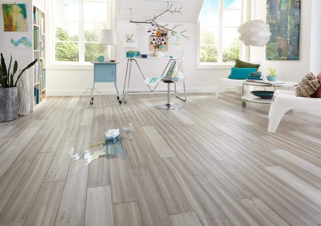 bamboo flooring in stony gray colour