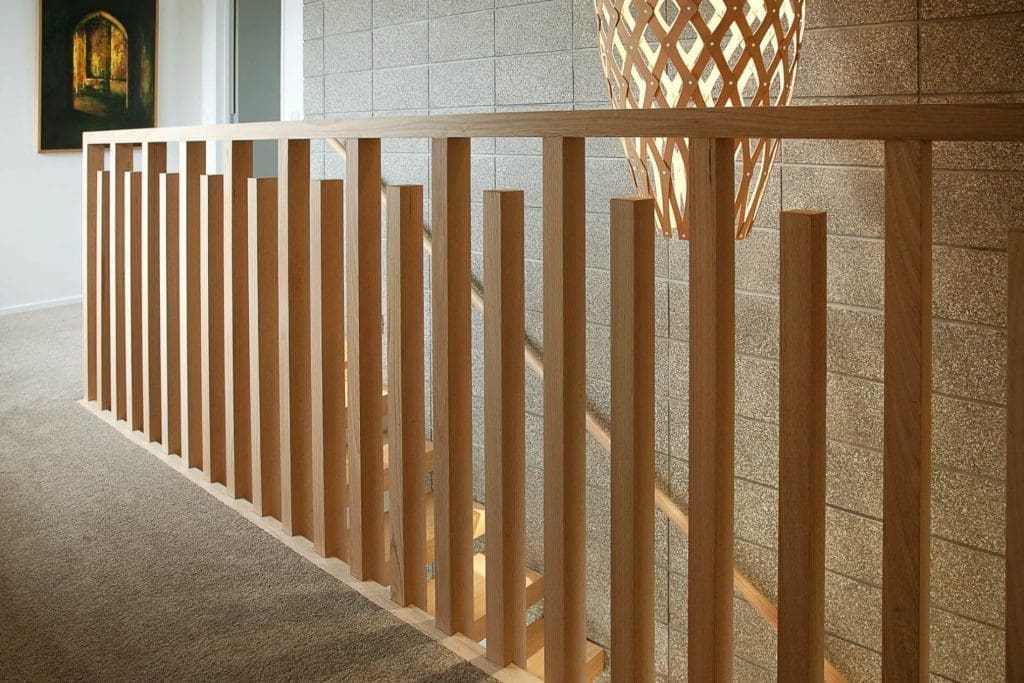 wooden balustrade