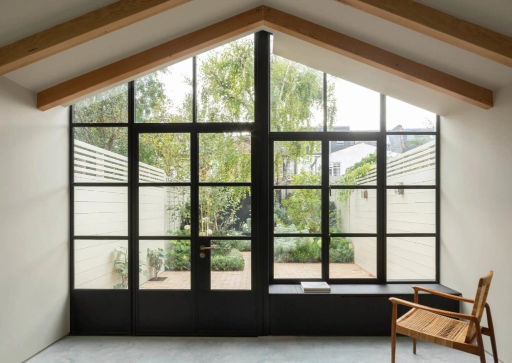 glass windows in house