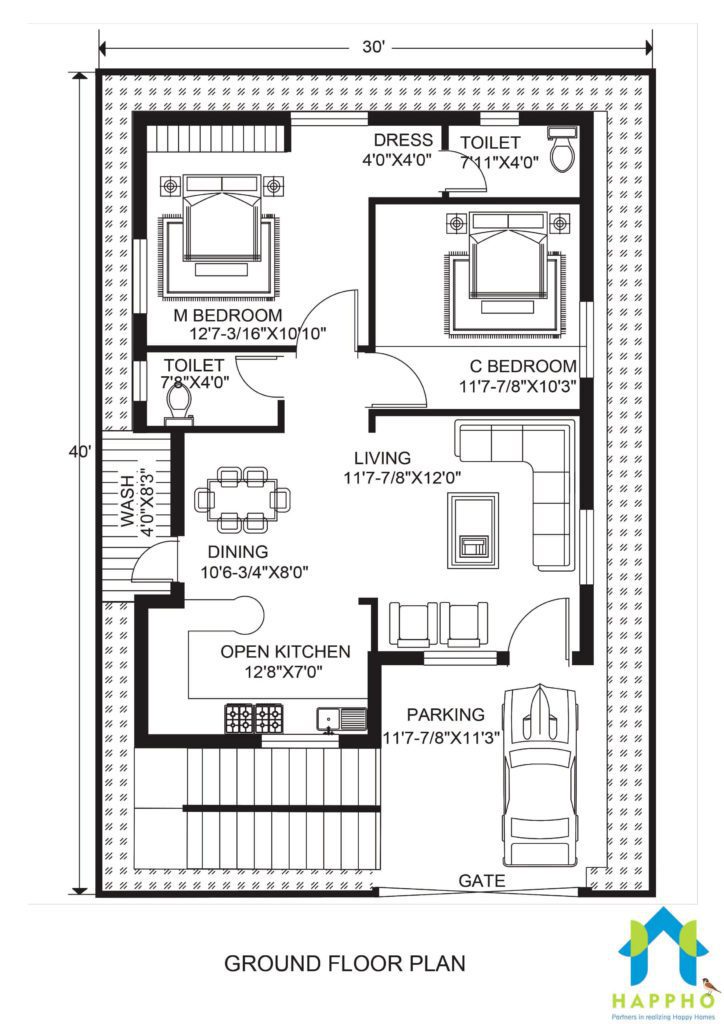 32-32-house-plan-3bhk-247858-gambarsaecfx