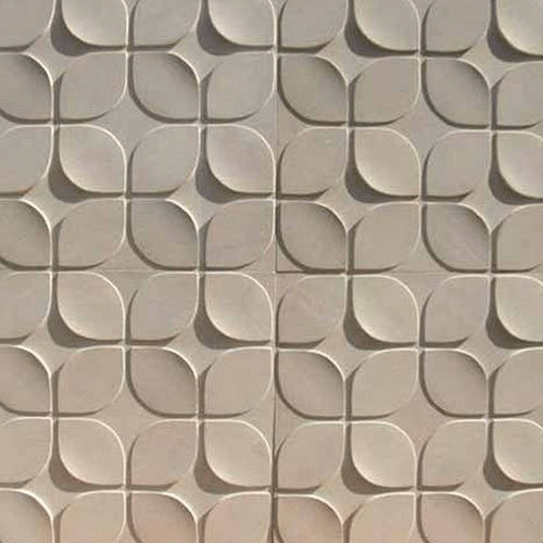 3D wall panels on white color