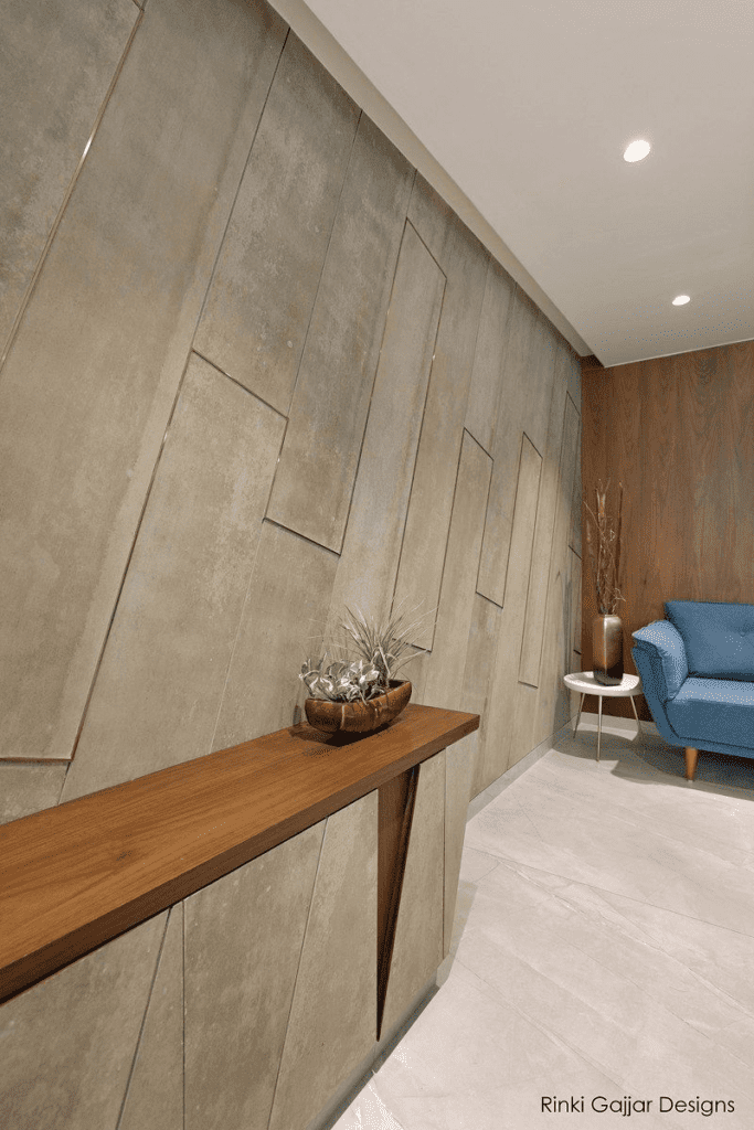 wall panel image in wooden design