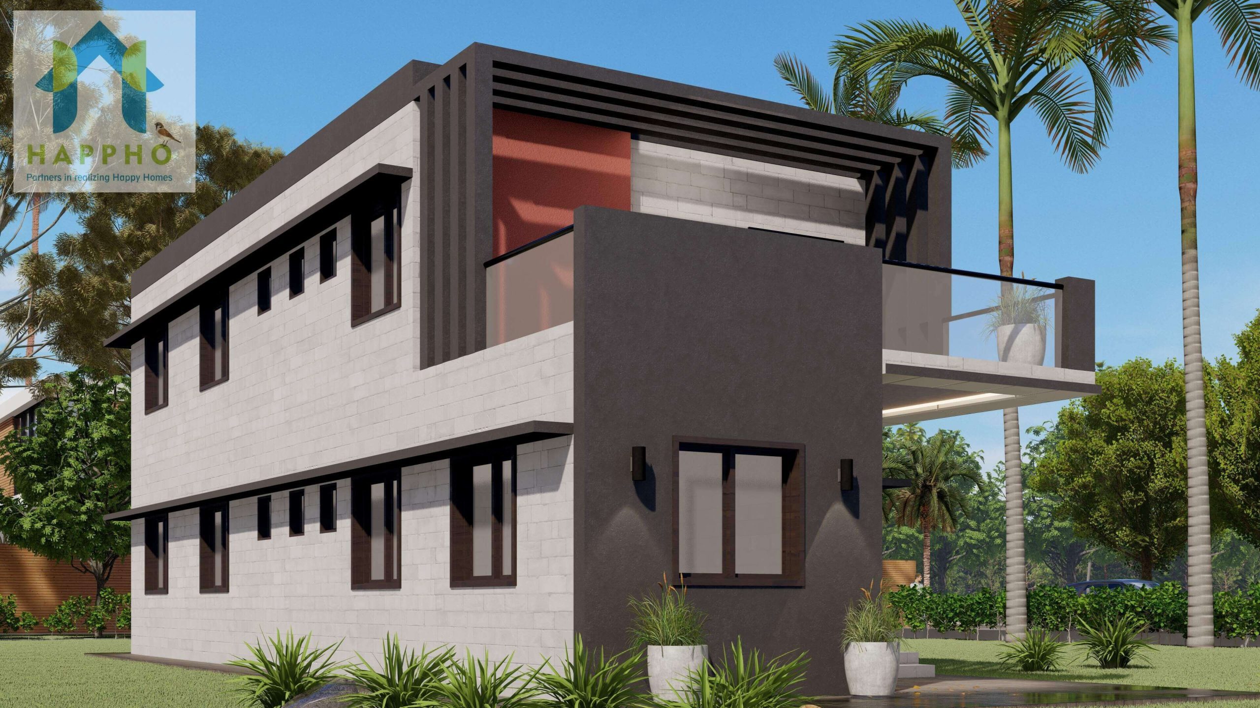 25X65 North Facing House Plan 4 BHK Plan 085 Happho