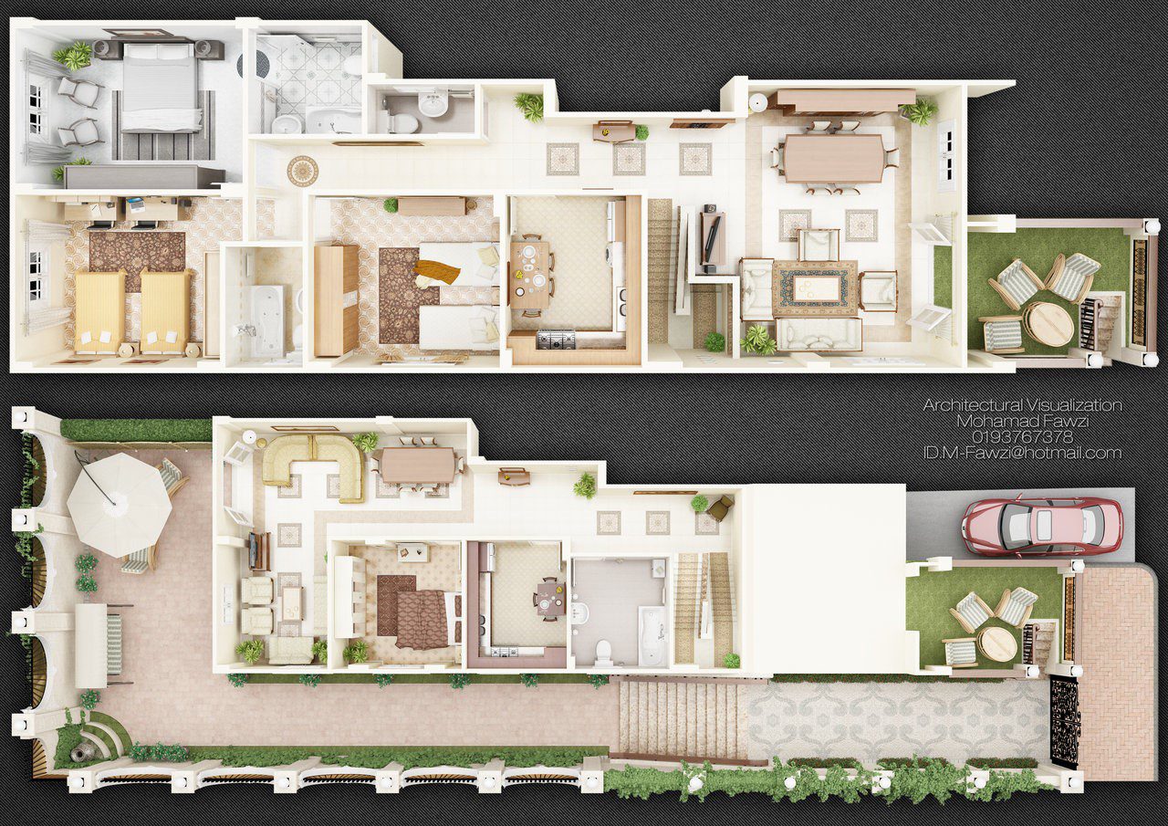 Duplex House Design Floor Plan Pdf