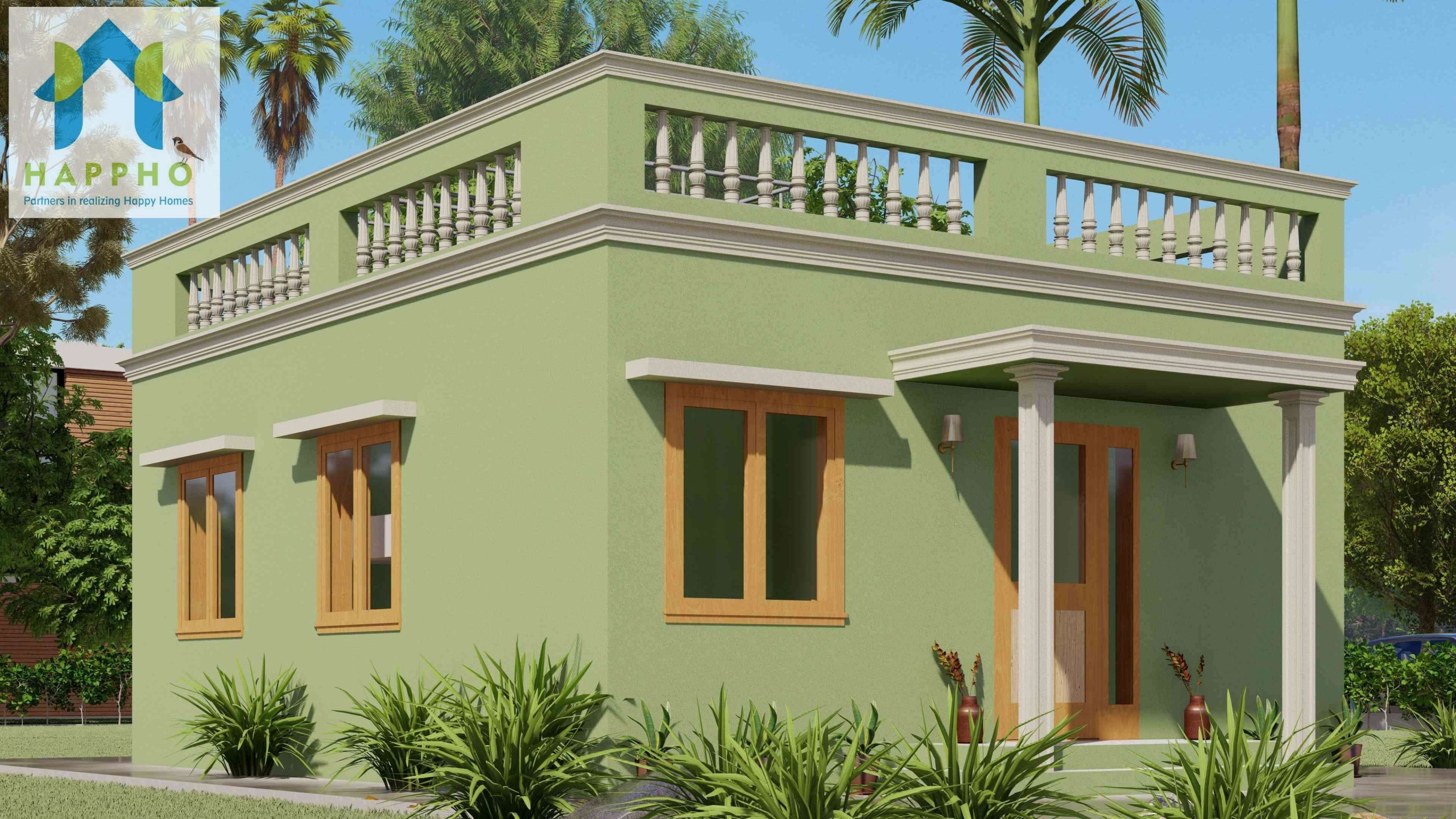 20X25 East Facing Small 2 BHK House Plan 100 Happho